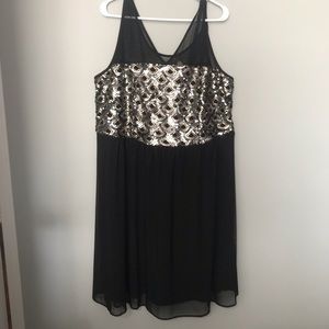 Black Sequinned Dress